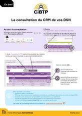 La consultation du CRM de vos DSN